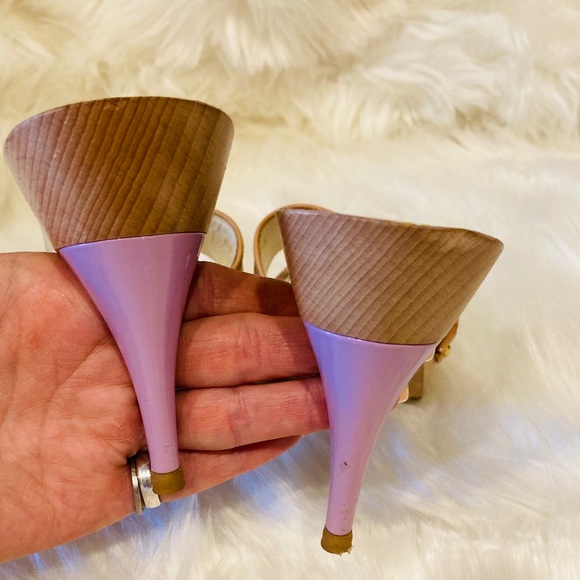 Louis Vuitton Heels Sandals Shoes Sandals Size 7.5 - Picture 5 of 7